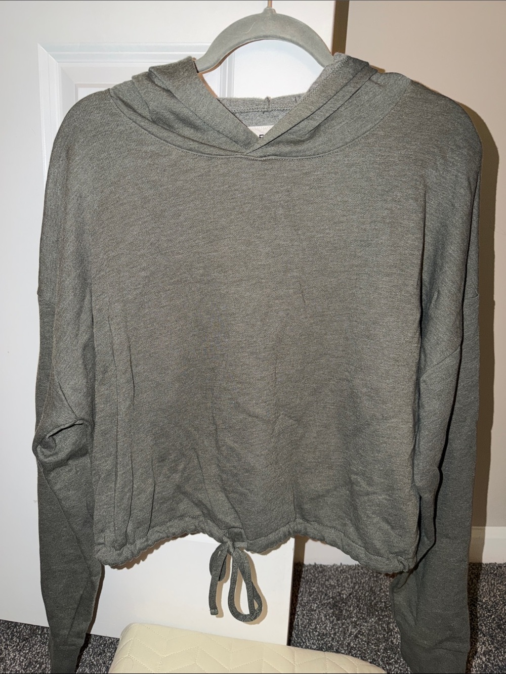 Aeropostale Olive Green Drawstring Hoodie